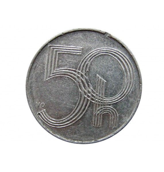 Чехия 50 геллеров 1995 г.