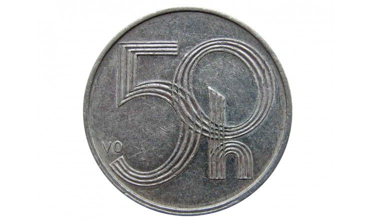 Чехия 50 геллеров 2002 г.