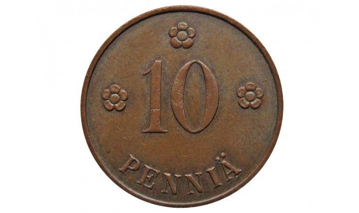 Финляндия 10 пенни 1938 г.