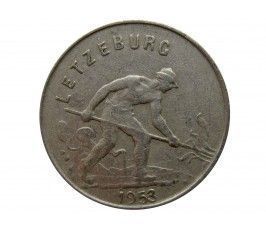 Люксембург 1 франк 1953 г.