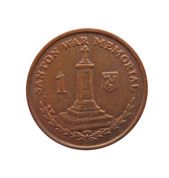 Остров Мэн 1 пенни 2007 г.