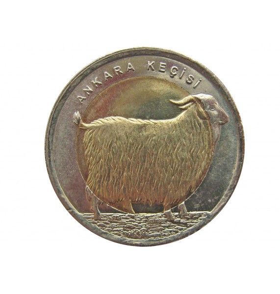 Турция 1 лира 2015 г. (Ангорская коза)