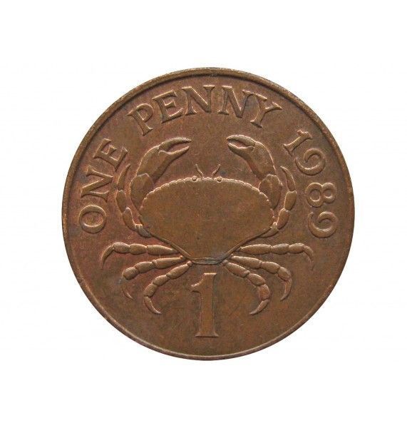 Гернси 1 пенни 1989 г.