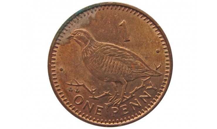 Гибралтар 1 пенни 1991 г. AA