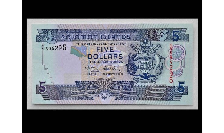 Соломоновы острова 5 долларов 2008 г.