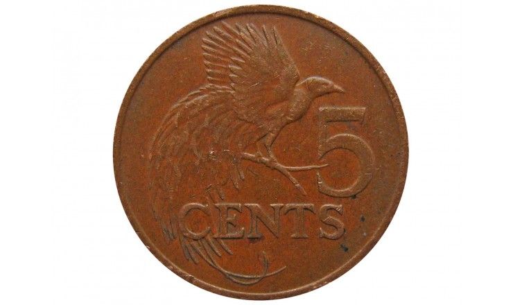 Тринидад и Тобаго 5 центов 1990 г.