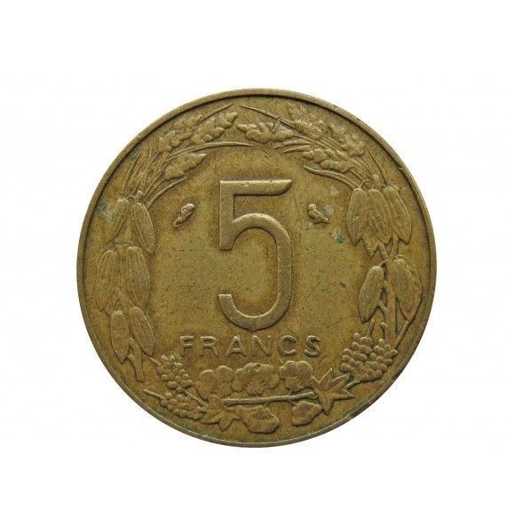 Центрально-Африканские штаты 5 франков 1973 г.
