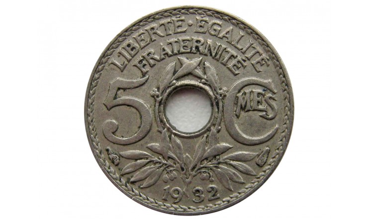 Франция 5 сантимов 1932 г.