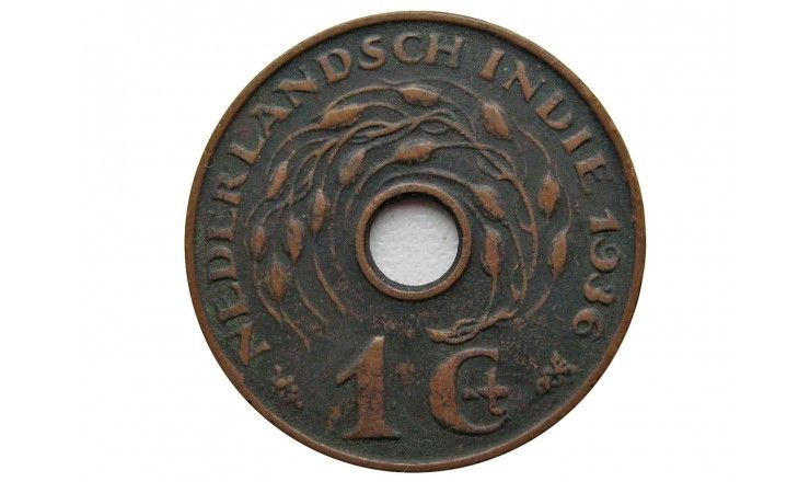 Нидерландская Индия 1 цент 1936 г.