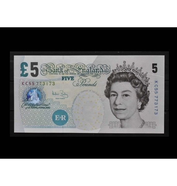 Великобритания 5 фунтов 2002 г.