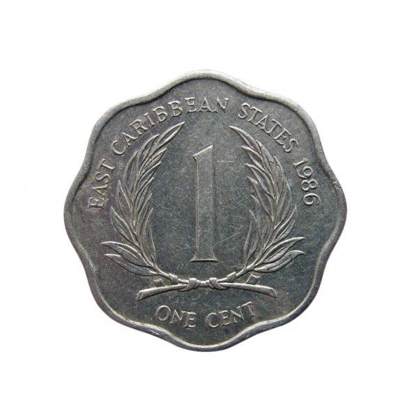 Восточно-Карибские штаты 1 цент 1986 г.