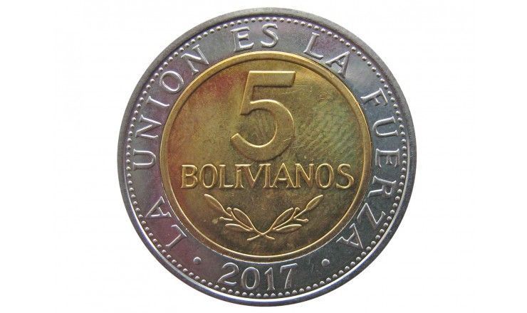 Боливия 5 боливиано 2017 г.