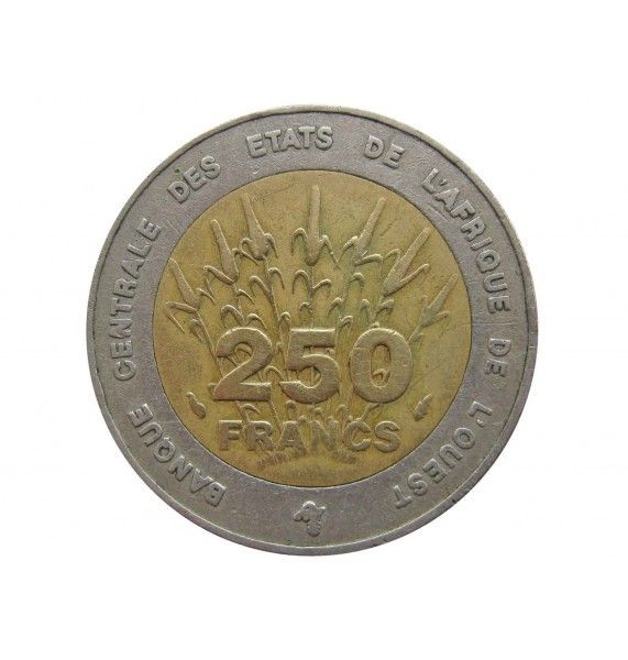 Западно-Африканские штаты 250 франков 1992 г.
