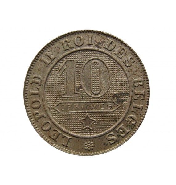 Бельгия 10 сантимов 1894 г. (Des Belges)