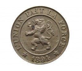 Бельгия 10 сантимов 1894 г. (Des Belges)