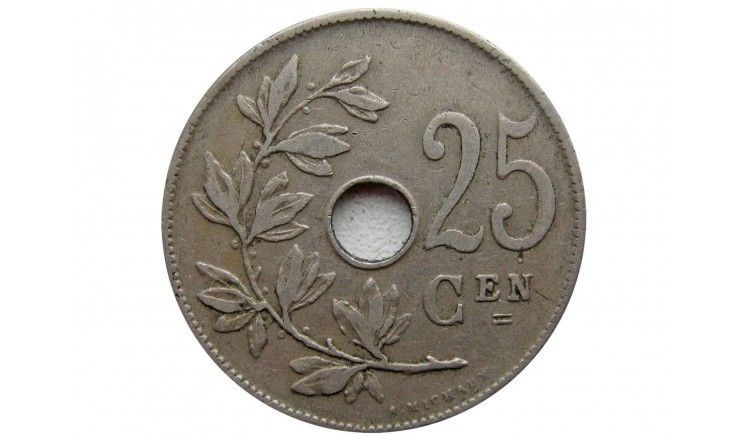 Бельгия 25 сантимов 1908 г. (Belgie)