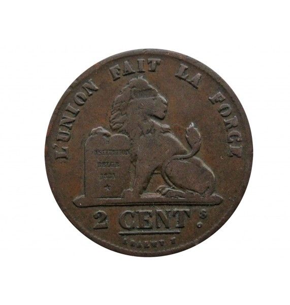 Бельгия 2 сантима 1836 г. (Des Belges)