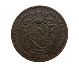 Бельгия 2 сантима 1849 г. (Des Belges)