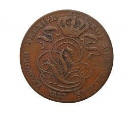 Бельгия 5 сантимов 1833 г. (Des Belges)