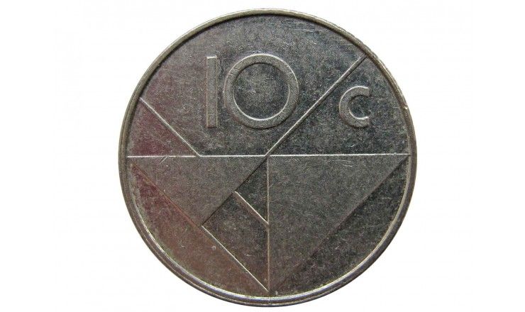 Аруба 10 центов 1986 г.