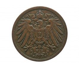 Германия 2 пфеннига 1904 г. F