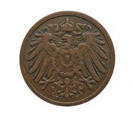Германия 2 пфеннига 1905 г. F