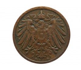 Германия 2 пфеннига 1906 г. D