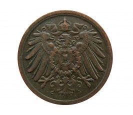 Германия 2 пфеннига 1907 г. A