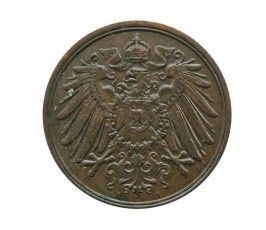 Германия 2 пфеннига 1910 г. A