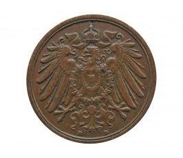 Германия 2 пфеннига 1912 г. D