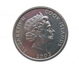 Острова Кука 1 цент 2003 г. (Петух)