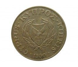 Кипр 2 цента 1990 г.