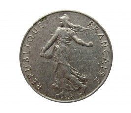 Франция 1/2 франка 1975 г. 