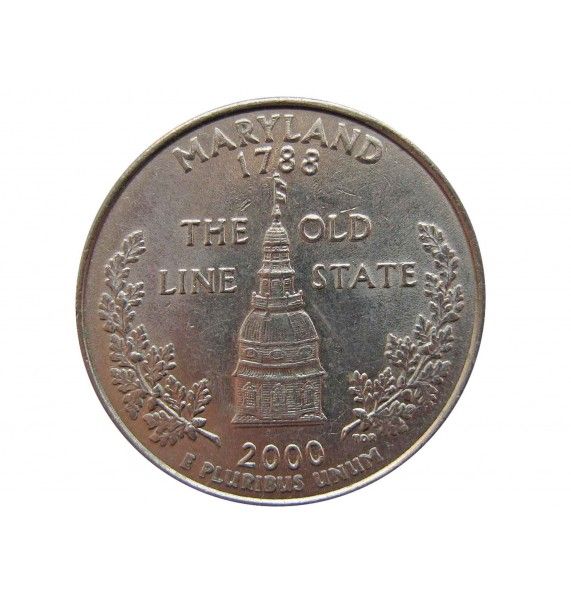 США квотер (25 центов) 2000 г. (Мэриленд) P
