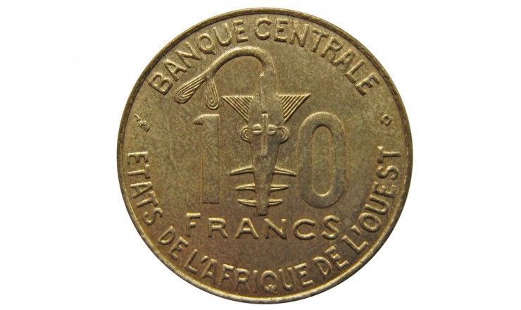 Западно-Африканские штаты 10 франков 2002 г.