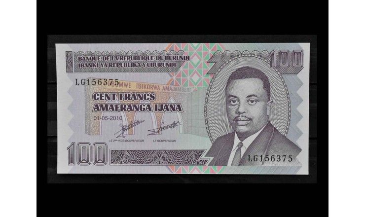 Бурунди 100 франков 2010 г.