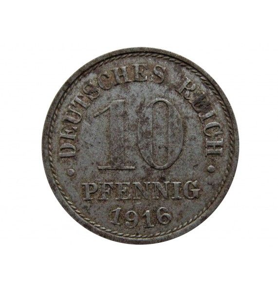 Германия 10 пфеннигов 1916 г. G