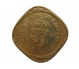 Индия 2 анны 1943 г.
