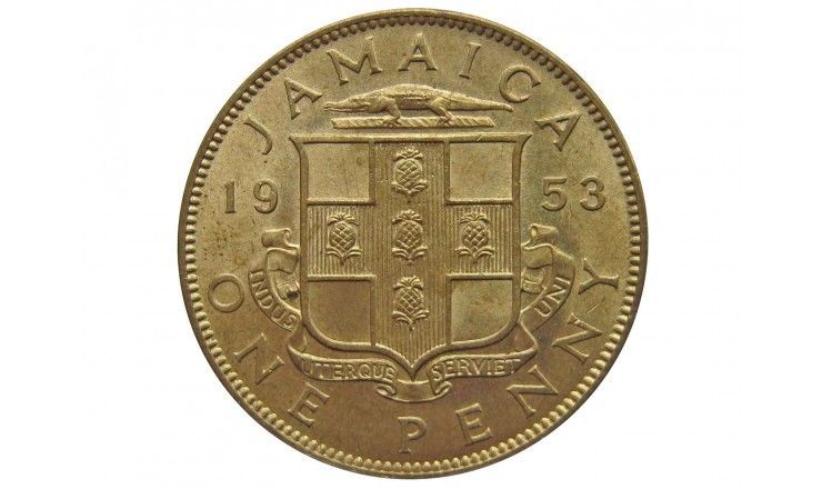 Ямайка 1 пенни 1953 г.