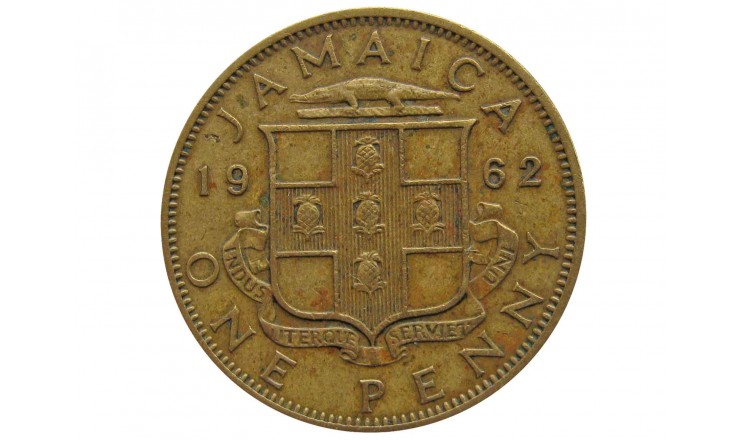 Ямайка 1 пенни 1962 г.