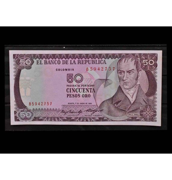 Колумбия 50 песо 1985 г.