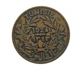 Тунис 2 франка 1924 г.
