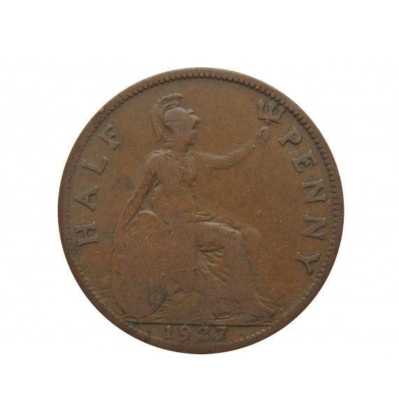 Великобритания 1/2 пенни 1927 г.