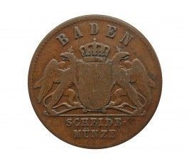 Баден 1 крейцер 1859 г.