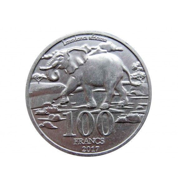 Катанга 100 франков 2017 г.