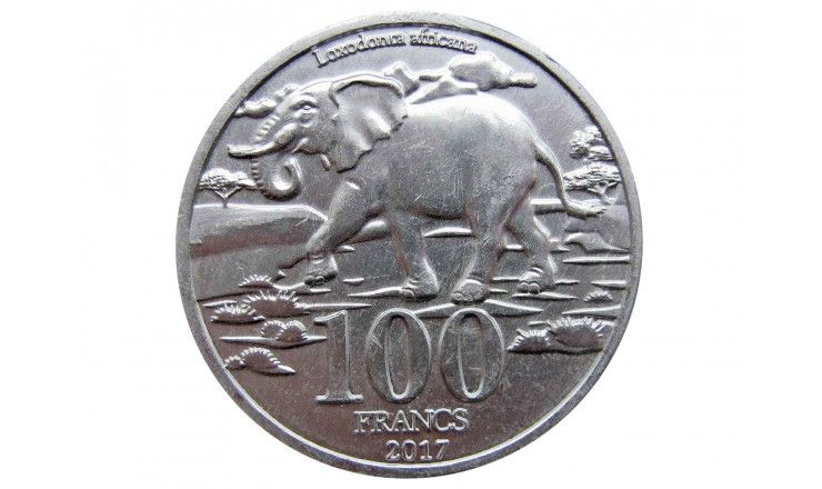 Катанга 100 франков 2017 г.