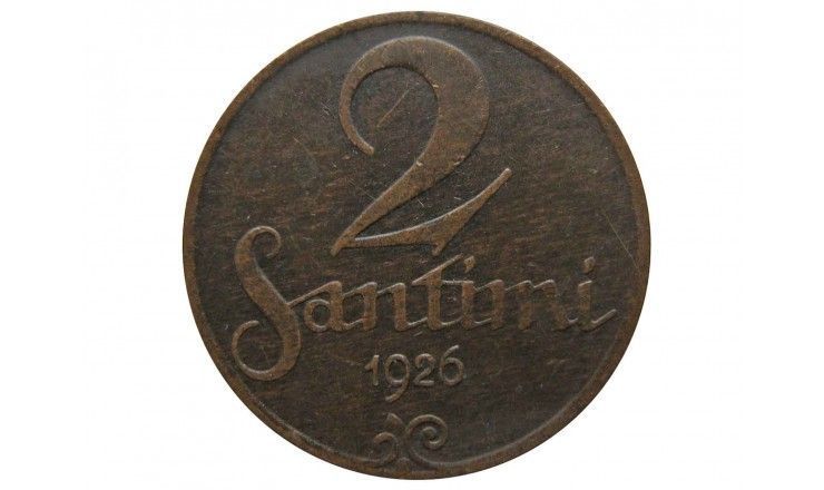 Латвия 2 сантима 1926 г.