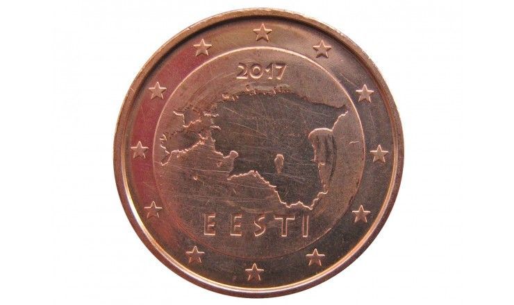 Эстония 1 евро цент 2017 г.