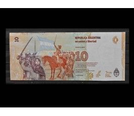 Аргентина 10 песо 2016 г.