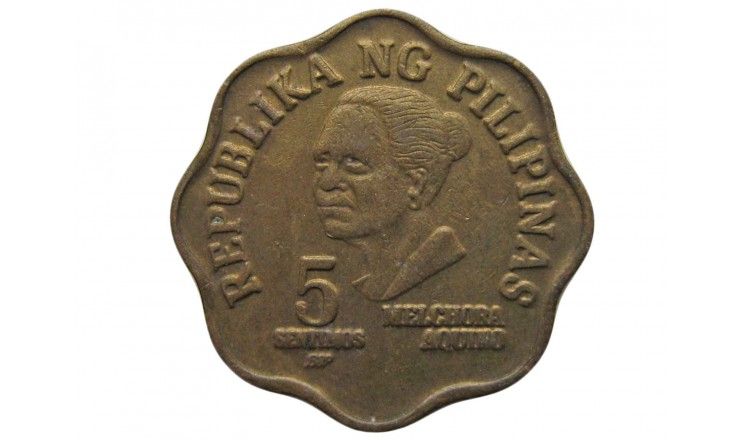 Филиппины 5 сентимо 1981 г.